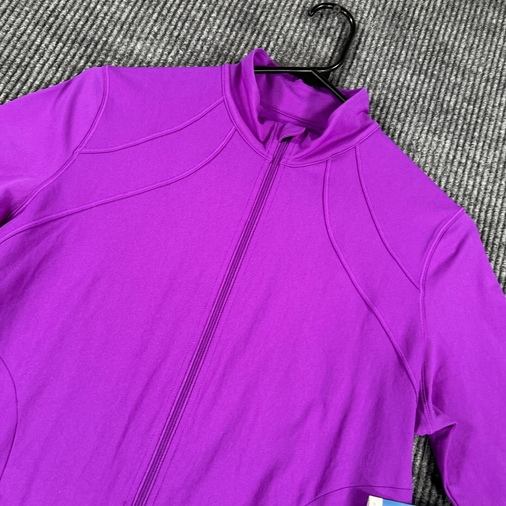 Coolibar Swim Jacket Womens XS Extra Small Purple Long Sleeve Full Zip New